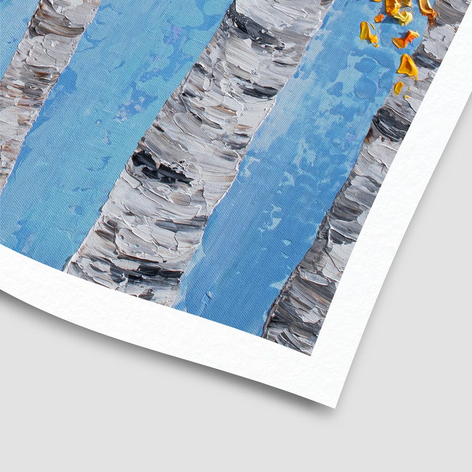 Golden Birches Art Print wall art product Olga Tkachyk