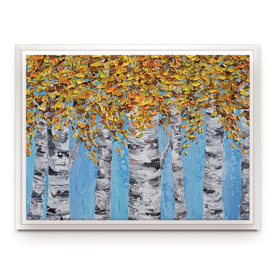 Golden Birches Canvas Print wall art product Olga Tkachyk