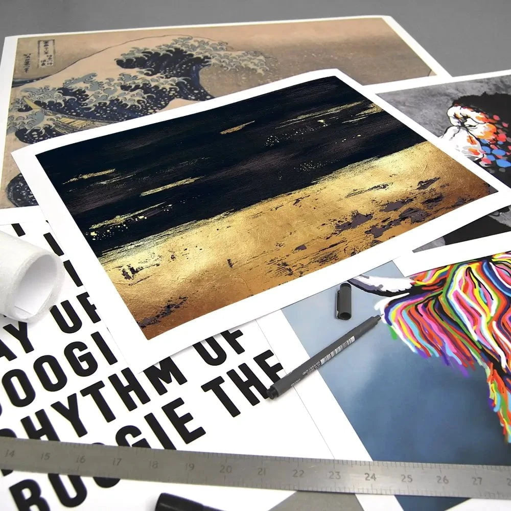 Golden Black River Art Print Golden Black River Art Print wall art product Svetlana Aleynikova