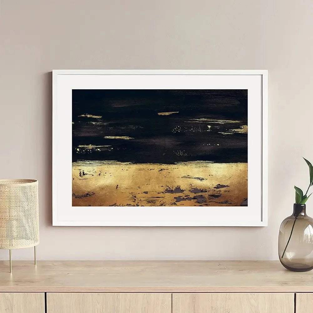 Golden Black River Framed Art Print Golden Black River Framed Art Print wall art product Svetlana Aleynikova