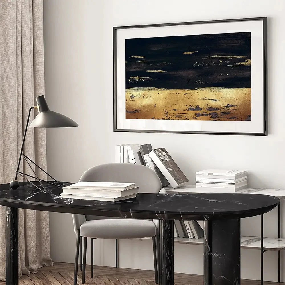 Golden Black River Framed Art Print Golden Black River Framed Art Print wall art product Svetlana Aleynikova