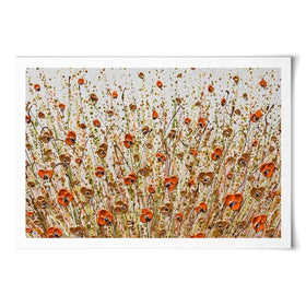 Golden Flowers Art Print Golden Flowers Art Print wall art product Olga Tkachyk