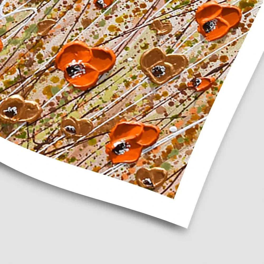 Golden Flowers Art Print Golden Flowers Art Print wall art product Olga Tkachyk