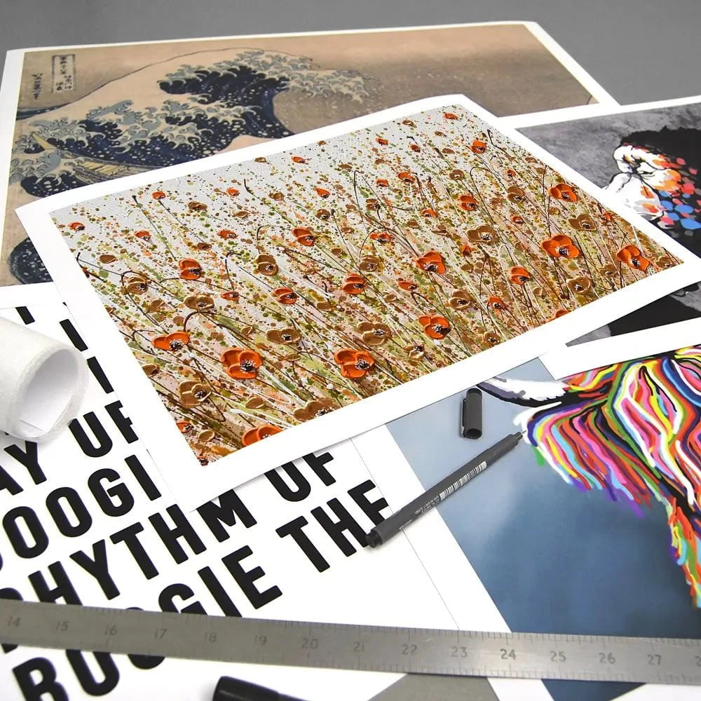 Golden Flowers Art Print Golden Flowers Art Print wall art product Olga Tkachyk