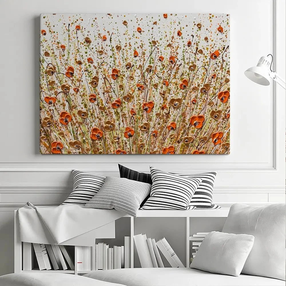 Golden Flowers Canvas Print Golden Flowers Canvas Print wall art product Olga Tkachyk