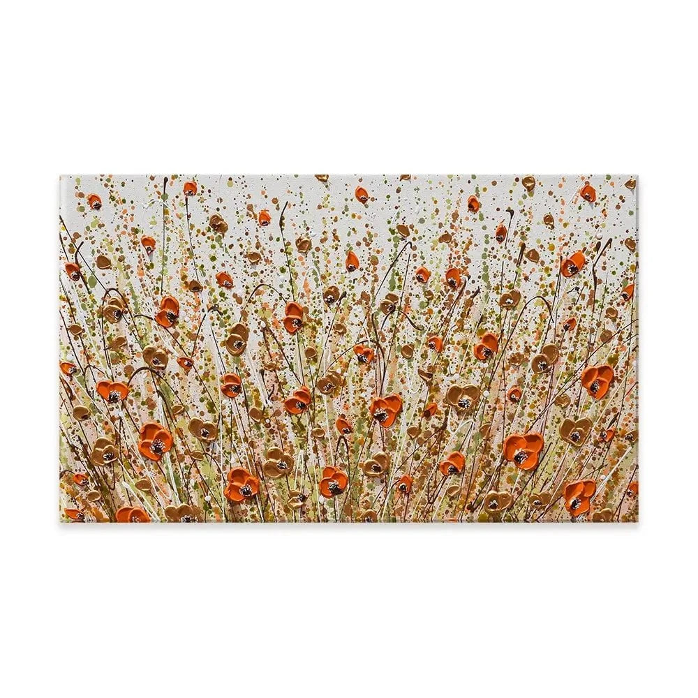 Golden Flowers Canvas Print Golden Flowers Canvas Print wall art product Olga Tkachyk
