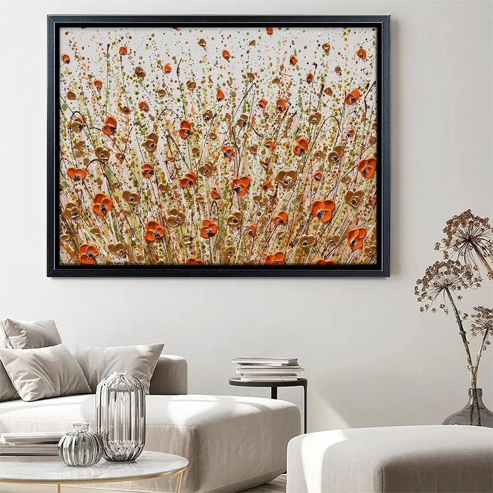 Golden Flowers Canvas Print Golden Flowers Canvas Print wall art product Olga Tkachyk