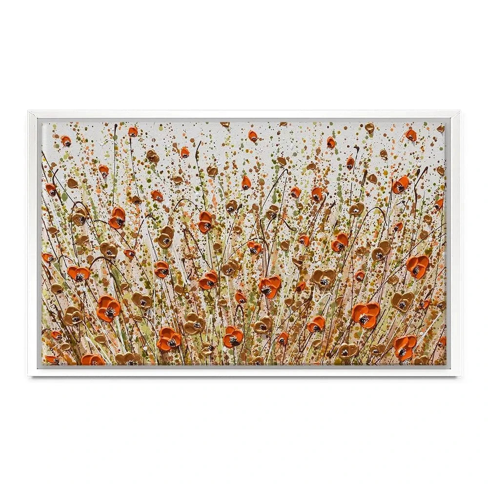 Golden Flowers Canvas Print Golden Flowers Canvas Print wall art product Olga Tkachyk