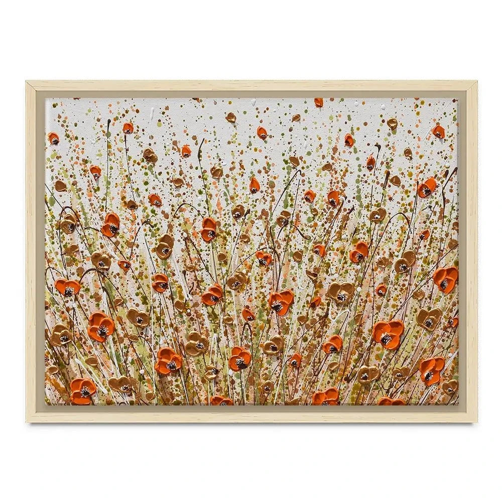 Golden Flowers Canvas Print Golden Flowers Canvas Print wall art product Olga Tkachyk