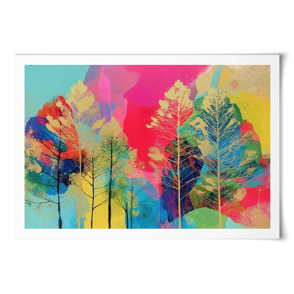 Golden Forest Art Print Golden Forest Art Print wall art product Chromatic Storm Studio