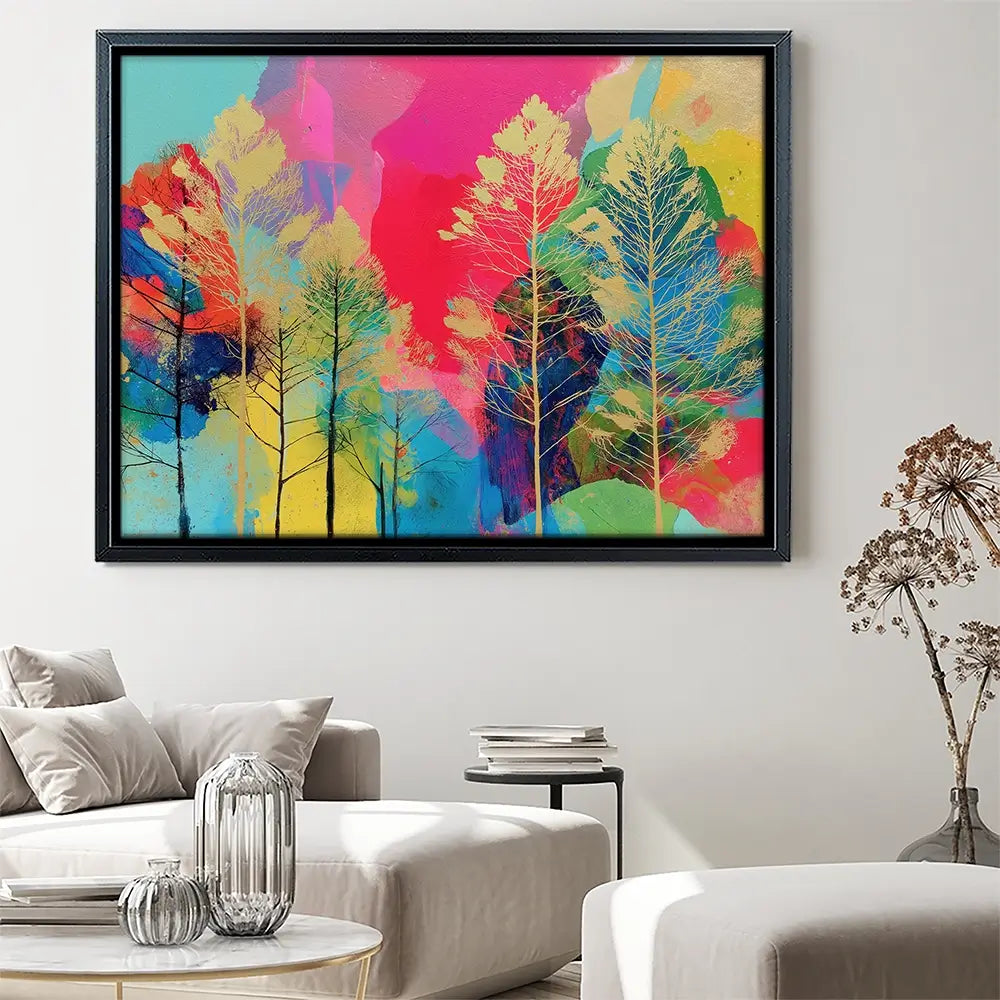 Golden Forest Canvas Print Golden Forest Canvas Print wall art product Chromatic Storm Studio