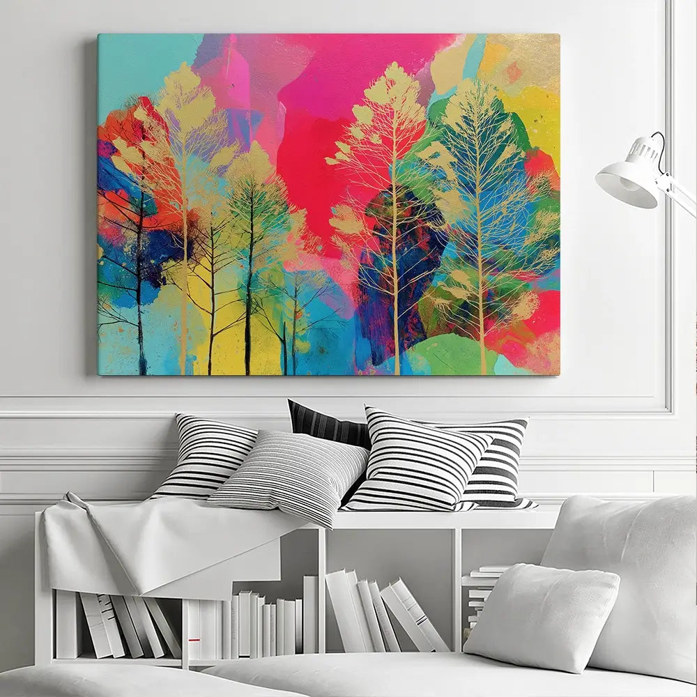 Golden Forest Canvas Print Golden Forest Canvas Print wall art product Chromatic Storm Studio