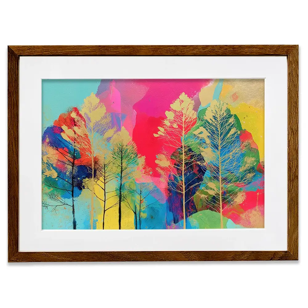 Golden Forest Framed Art Print Golden Forest Framed Art Print wall art product Chromatic Storm Studio