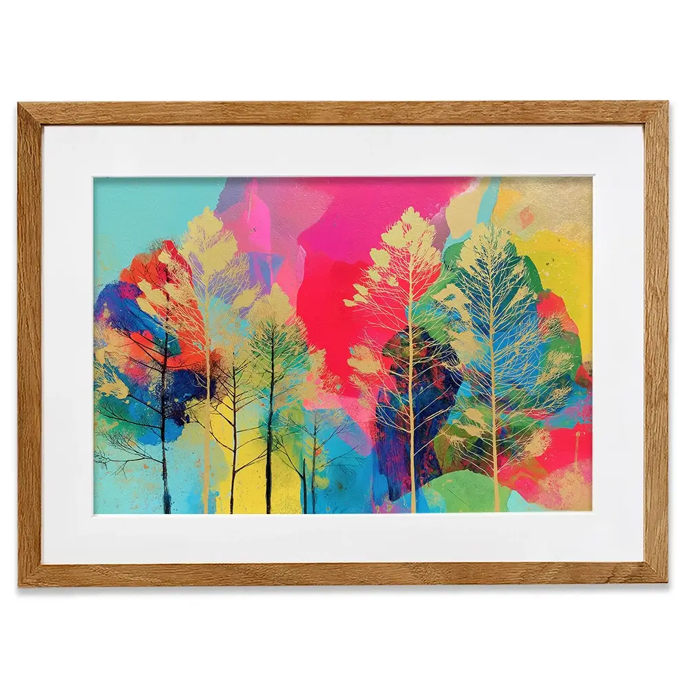 Golden Forest Framed Art Print Golden Forest Framed Art Print wall art product Chromatic Storm Studio