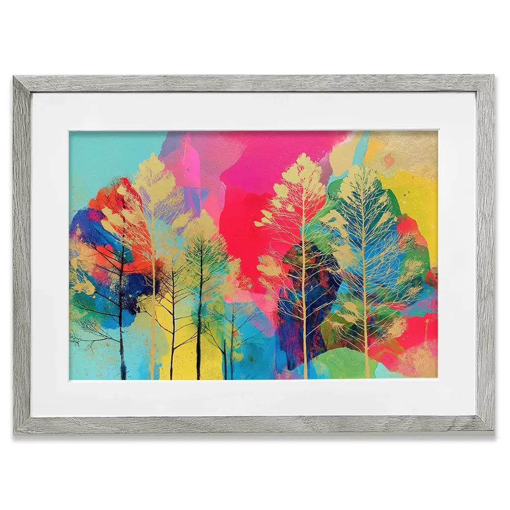 Golden Forest Framed Art Print Golden Forest Framed Art Print wall art product Chromatic Storm Studio