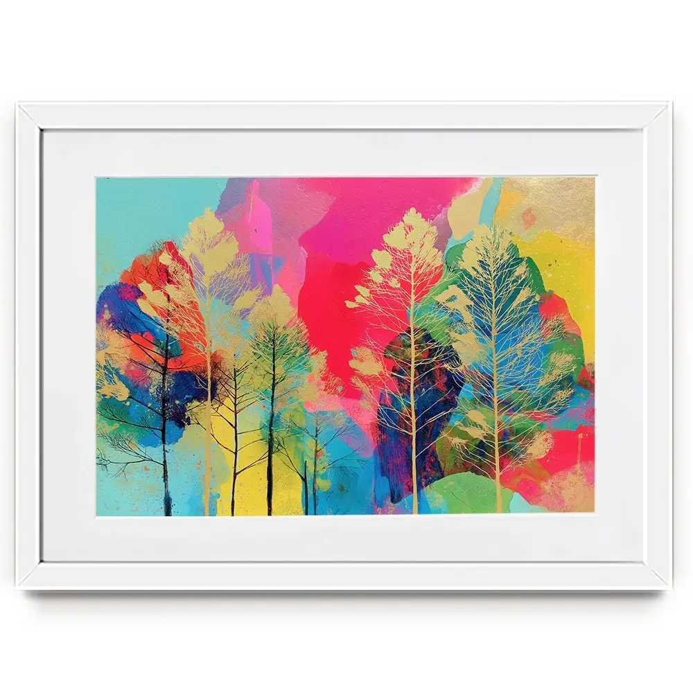 Golden Forest Framed Art Print Golden Forest Framed Art Print wall art product Chromatic Storm Studio