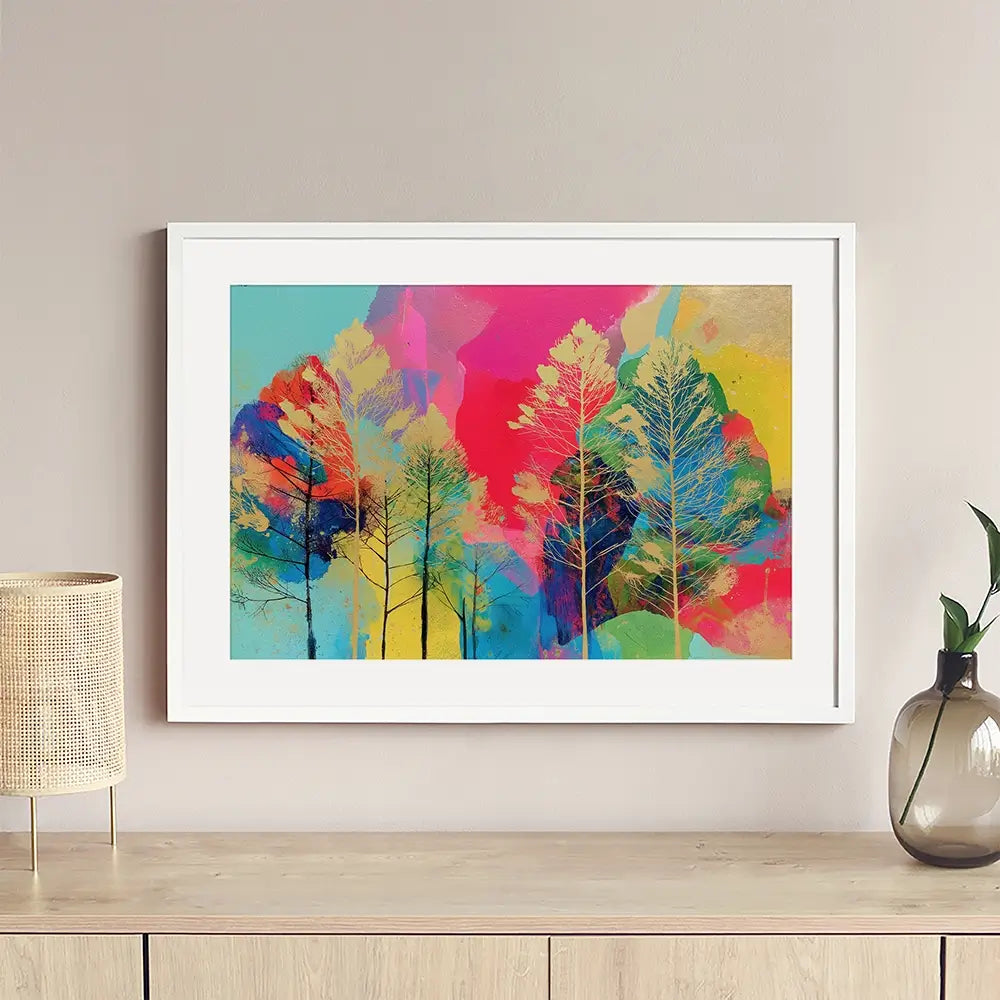 Golden Forest Framed Art Print Golden Forest Framed Art Print wall art product Chromatic Storm Studio