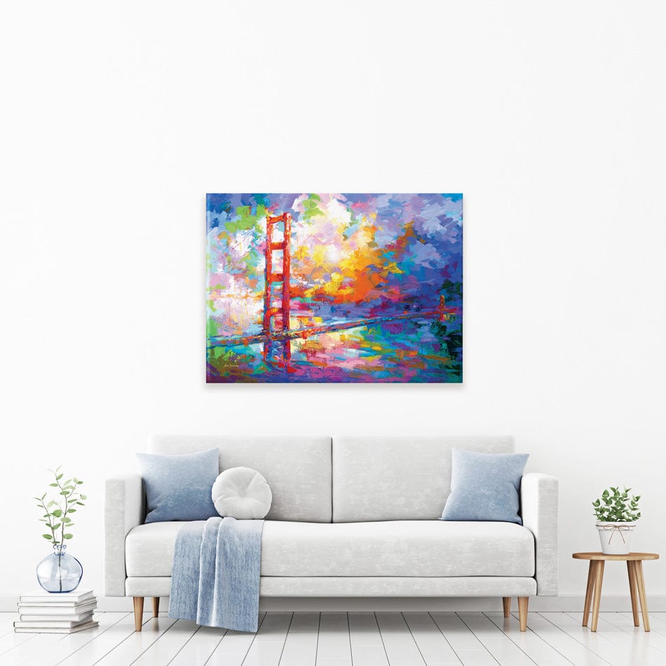 Golden Gate Bridge 2 Canvas Print wall art product Leon Devenice