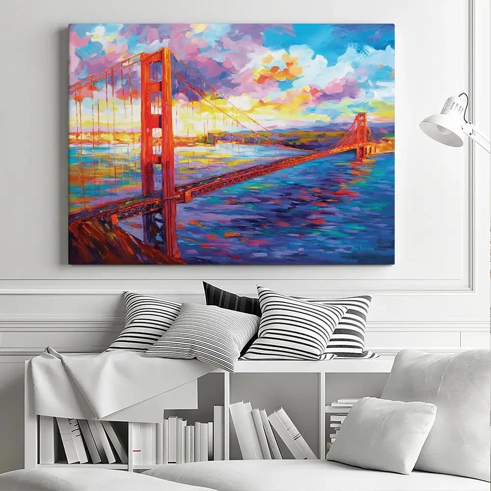 Golden Gate Bridge Canvas Print Golden Gate Bridge Canvas Print wall art product Leon Devenice