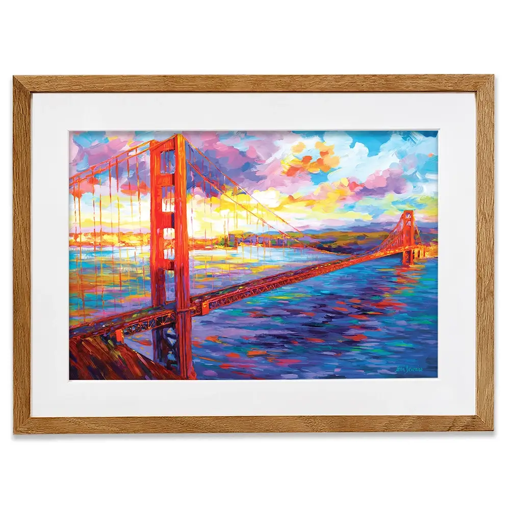 Golden Gate Bridge Framed Art Print Golden Gate Bridge Framed Art Print wall art product Leon Devenice