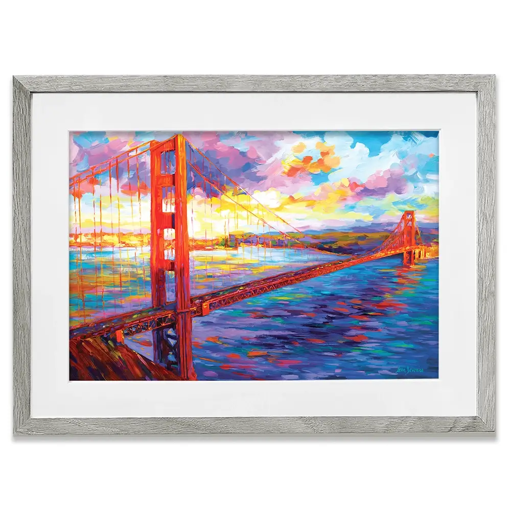 Golden Gate Bridge Framed Art Print Golden Gate Bridge Framed Art Print wall art product Leon Devenice