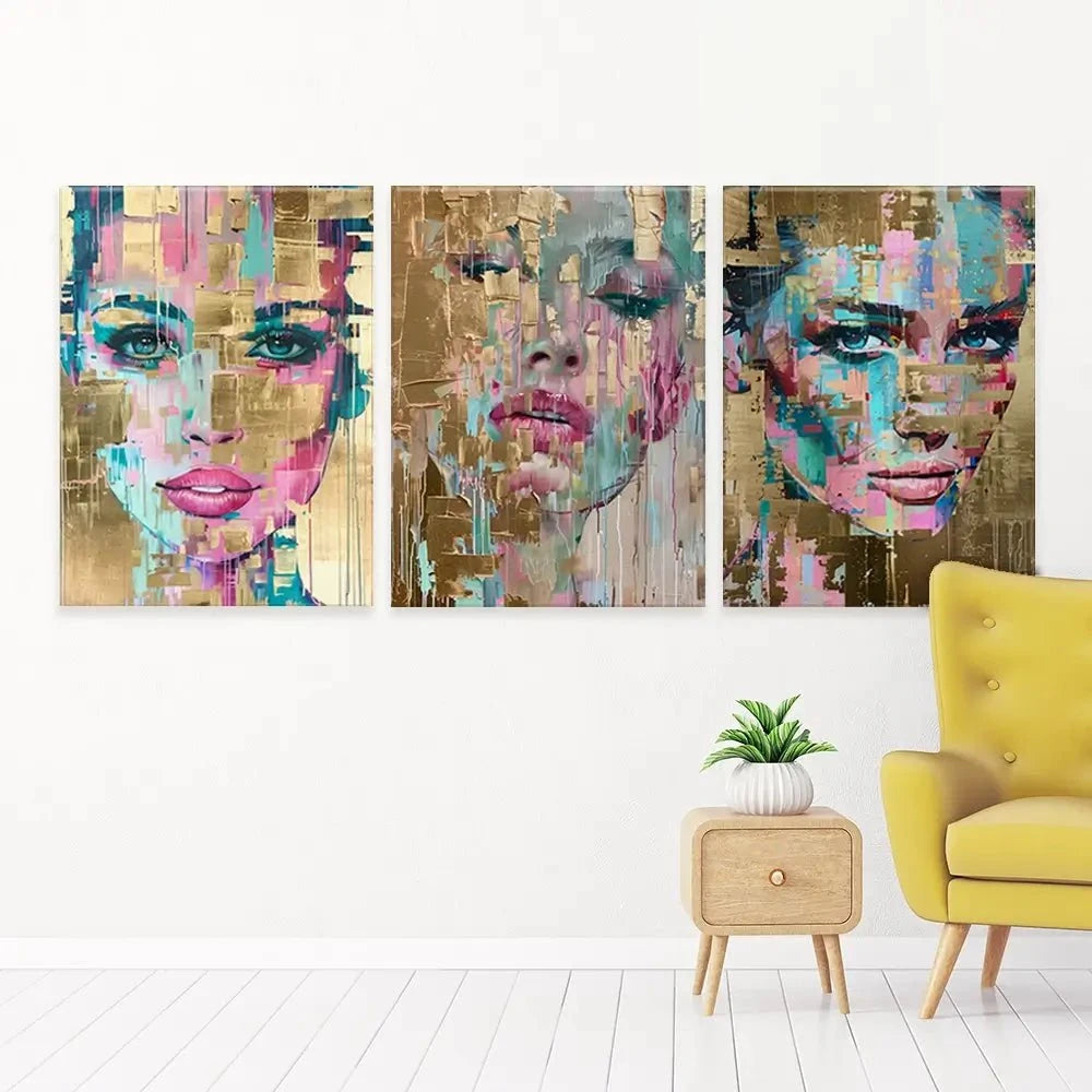 Golden Girl Trio Canvas Print Golden Girl Trio Canvas Print wall art product Svetlana Aleynikova