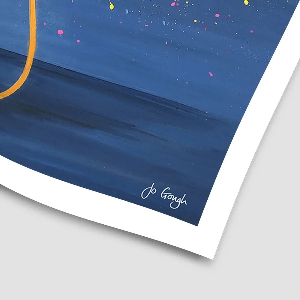 Golden Glow Art Print Golden Glow Art Print wall art product Jo Gough