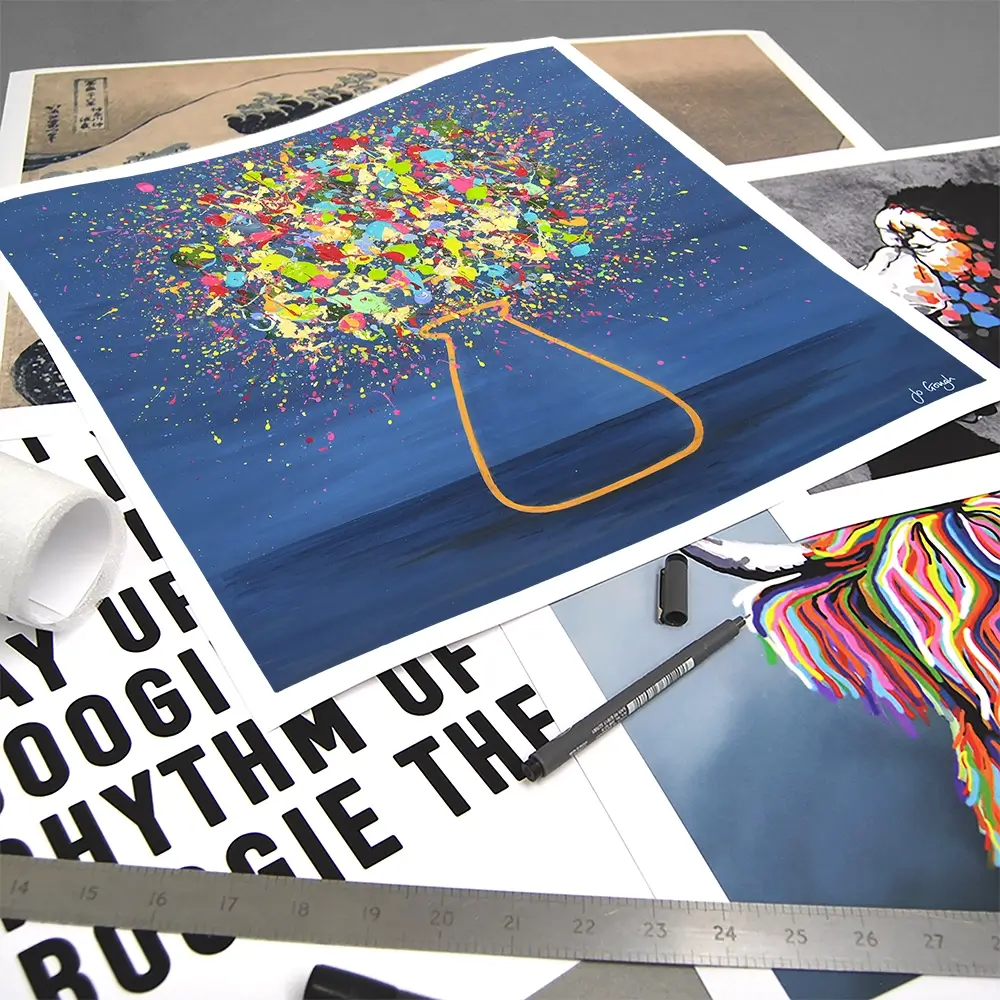 Golden Glow Art Print Golden Glow Art Print wall art product Jo Gough