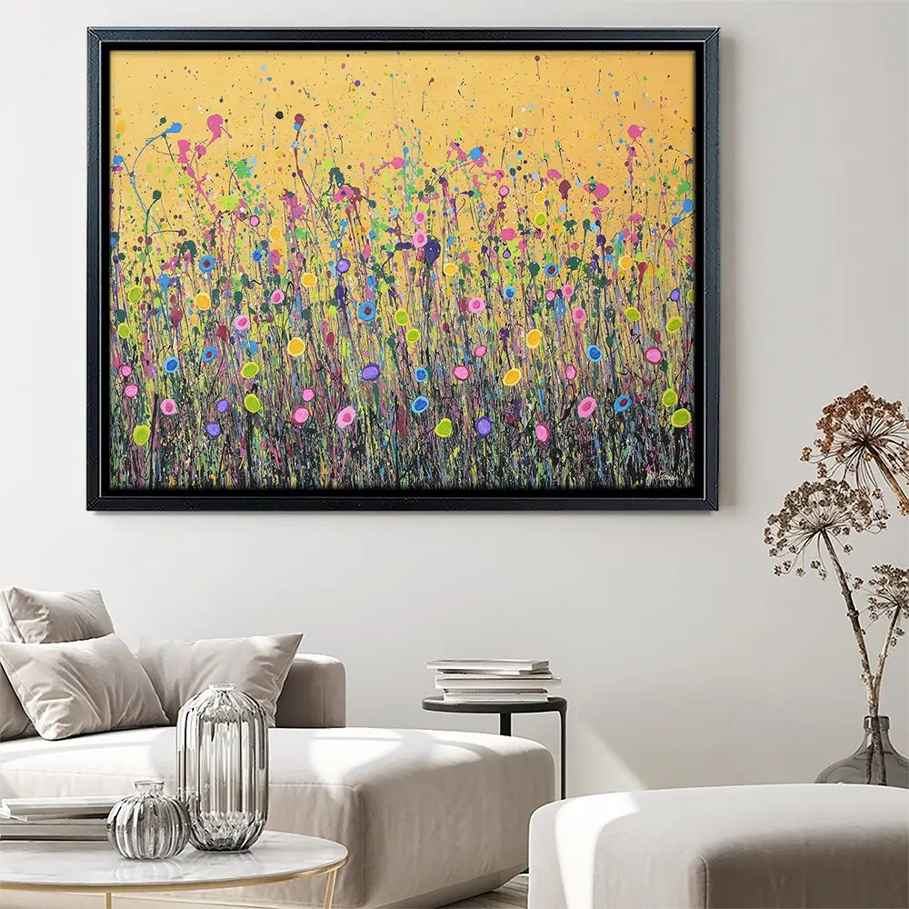 Golden Joy Canvas Print Golden Joy Canvas Print wall art product Jo Gough