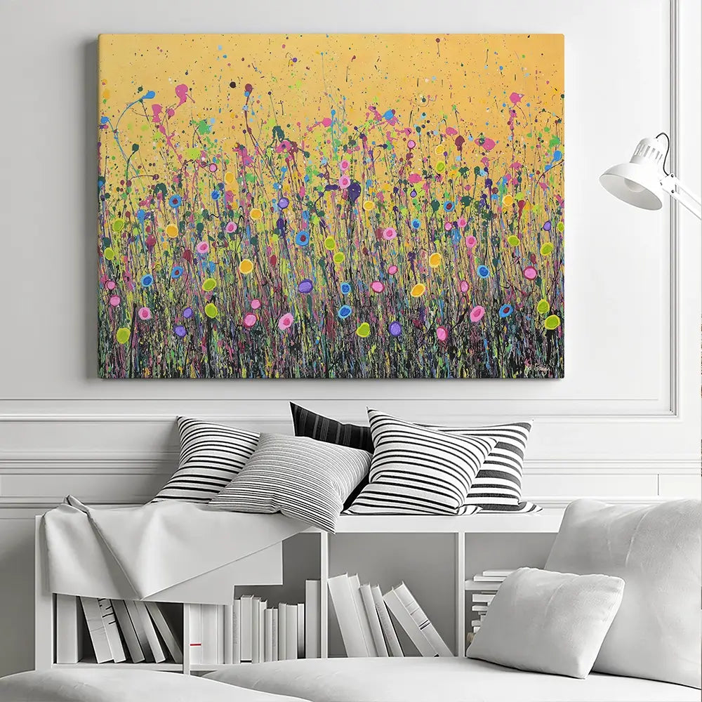 Golden Joy Canvas Print Golden Joy Canvas Print wall art product Jo Gough