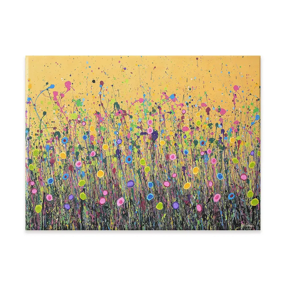 Golden Joy Canvas Print Golden Joy Canvas Print wall art product Jo Gough