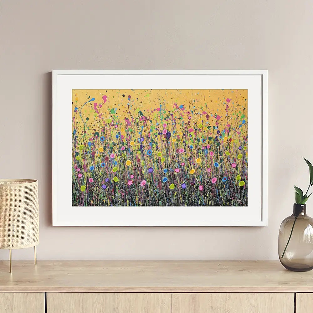 Golden Joy Framed Art Print Golden Joy Framed Art Print wall art product Jo Gough
