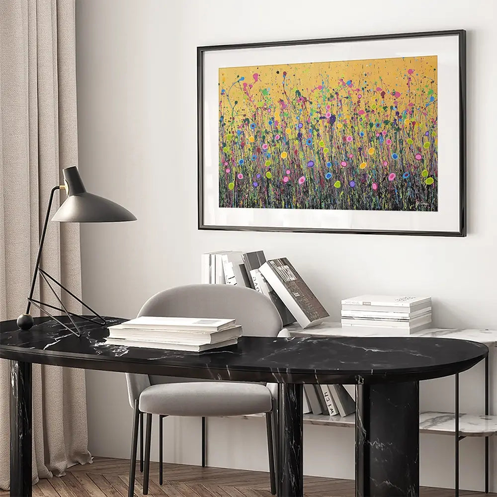 Golden Joy Framed Art Print Golden Joy Framed Art Print wall art product Jo Gough