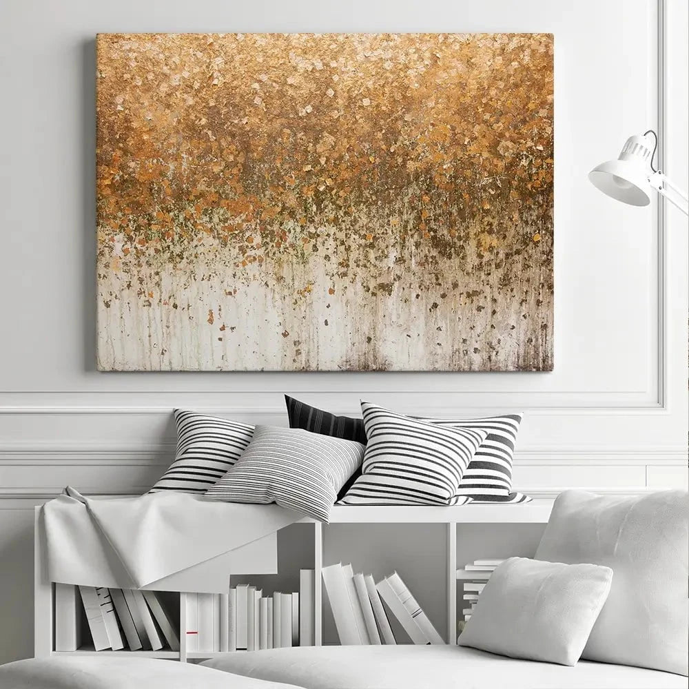 Golden Leaf Wall Canvas Print Golden Leaf Wall Canvas Print wall art product WIN12_ET / Shutterstock