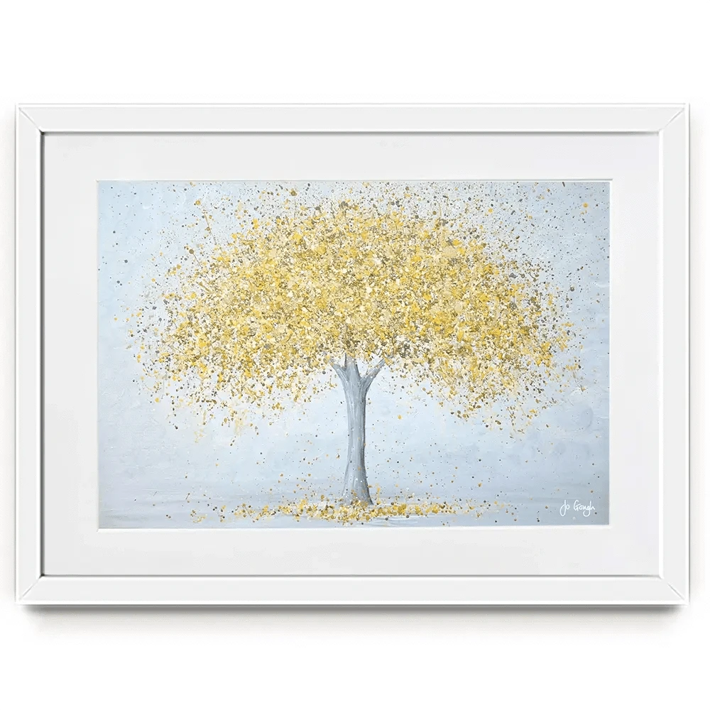 Golden Love Framed Art Print Golden Love Framed Art Print wall art product Jo Gough