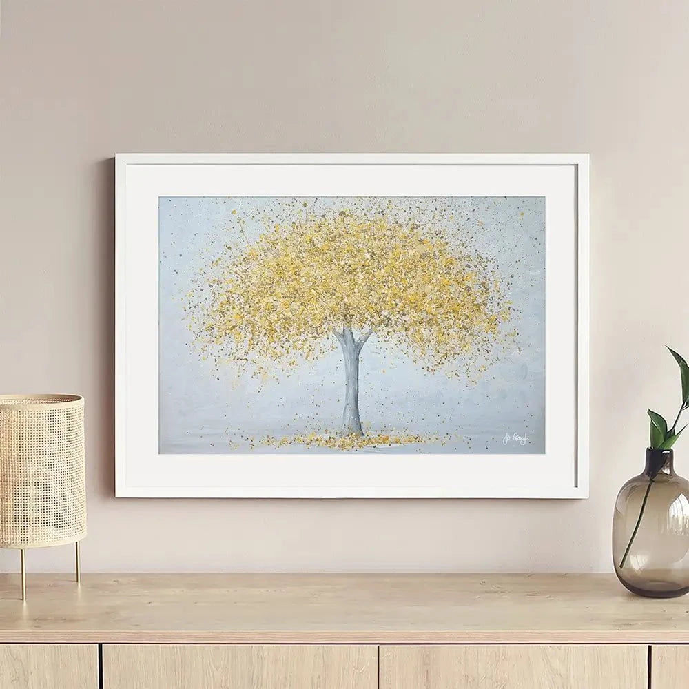 Golden Love Framed Art Print Golden Love Framed Art Print wall art product Jo Gough