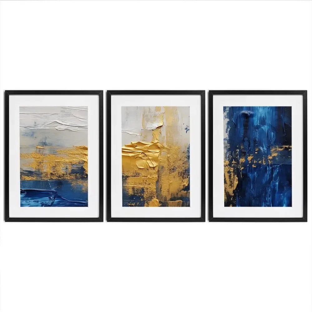 Golden Navy Framed Art Print Trio Golden Navy Framed Art Print Trio wall art product Damondd / Shutterstock