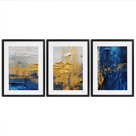 Golden Navy Framed Art Print Trio Golden Navy Framed Art Print Trio wall art product Damondd / Shutterstock