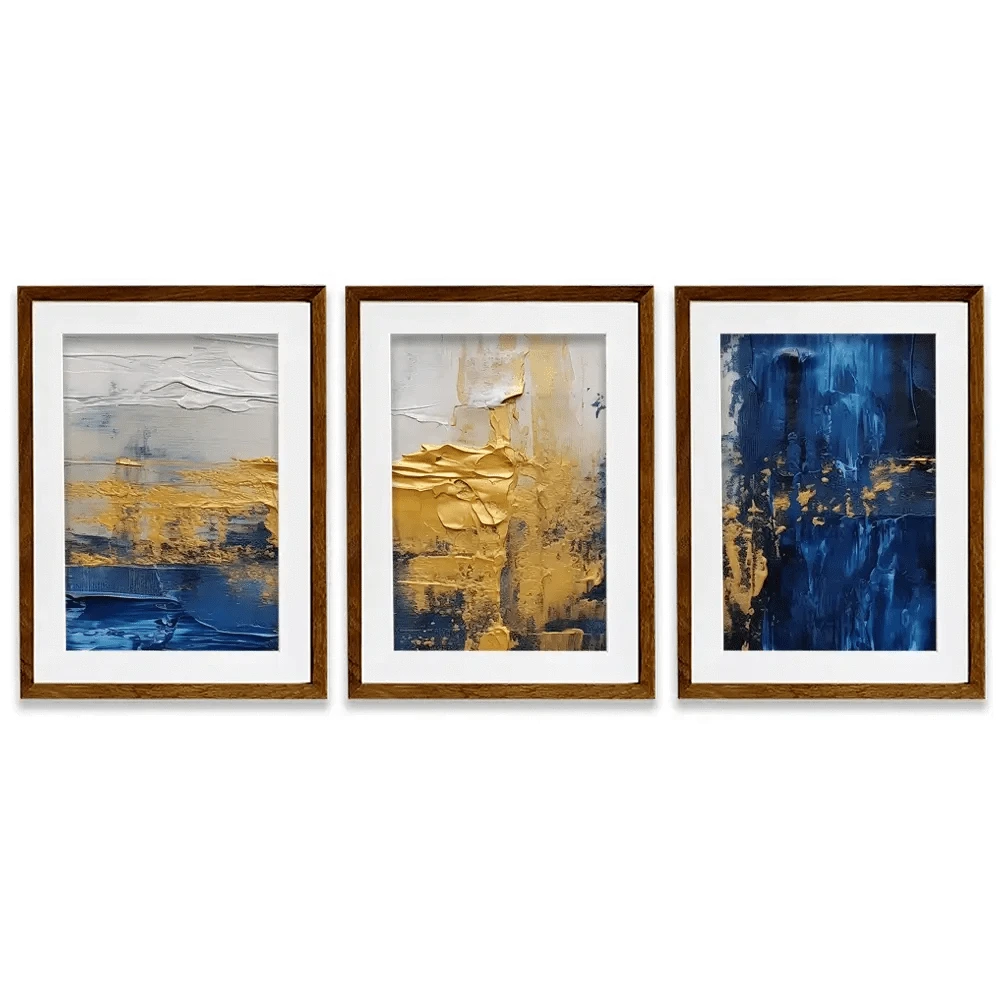 Golden Navy Framed Art Print Trio Golden Navy Framed Art Print Trio wall art product Damondd / Shutterstock