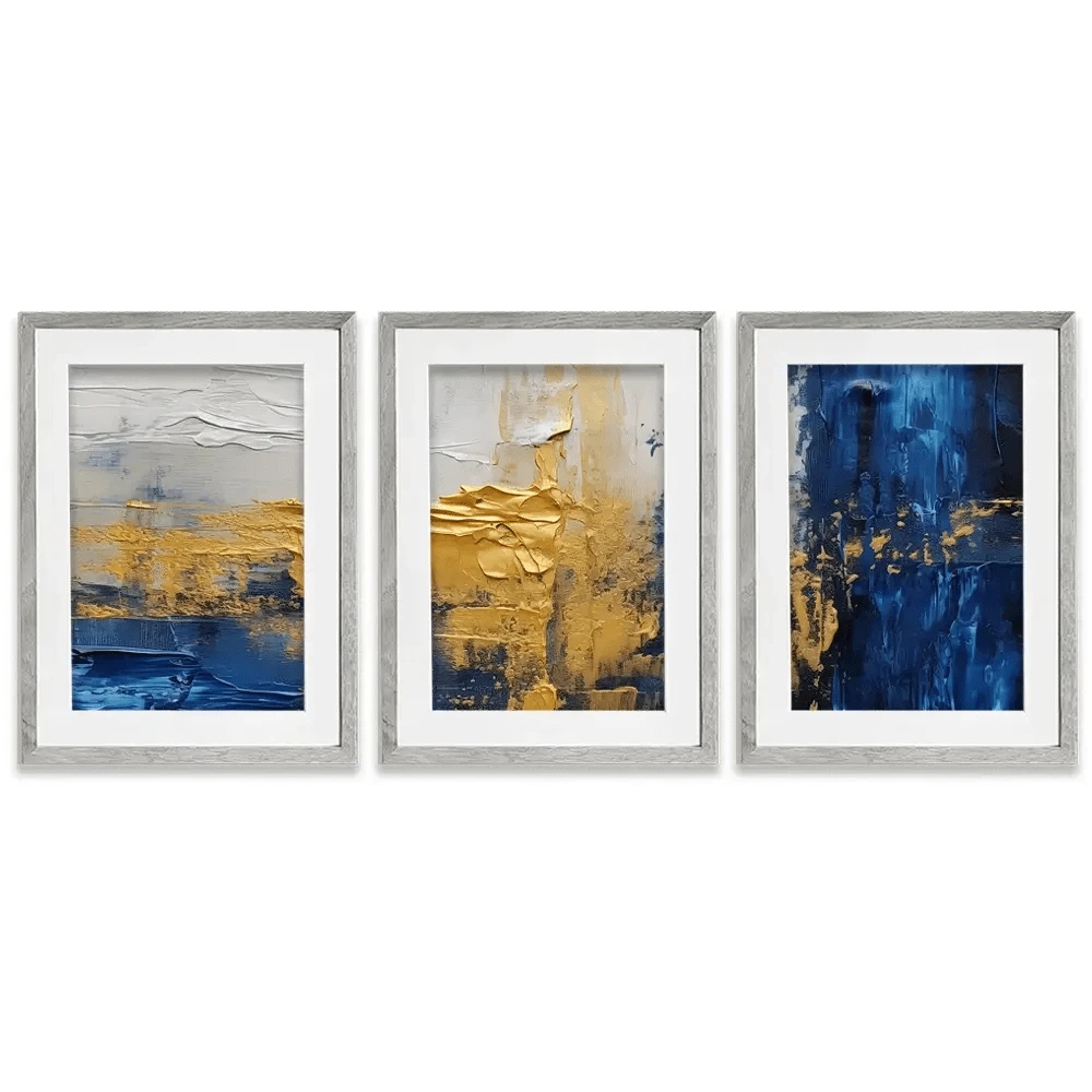 Golden Navy Framed Art Print Trio Golden Navy Framed Art Print Trio wall art product Damondd / Shutterstock
