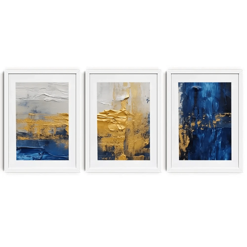 Golden Navy Framed Art Print Trio Golden Navy Framed Art Print Trio wall art product Damondd / Shutterstock