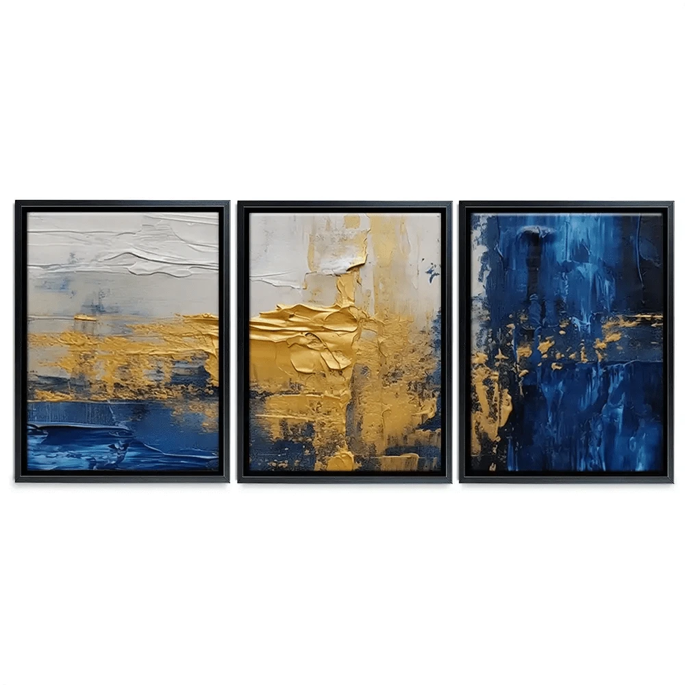 Golden Navy Trio Canvas Print Golden Navy Trio Canvas Print wall art product Damondd / Shutterstock