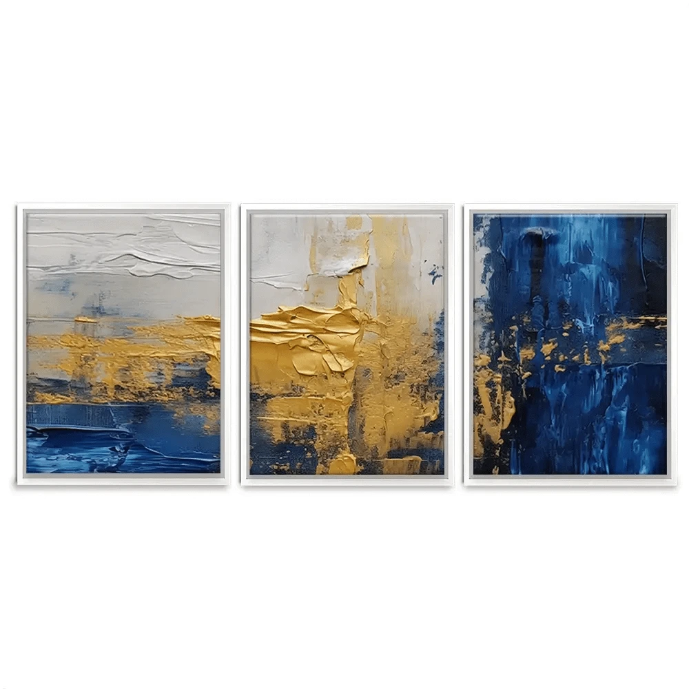 Golden Navy Trio Canvas Print Golden Navy Trio Canvas Print wall art product Damondd / Shutterstock