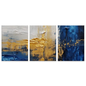 Golden Navy Trio Canvas Print Golden Navy Trio Canvas Print wall art product Damondd / Shutterstock