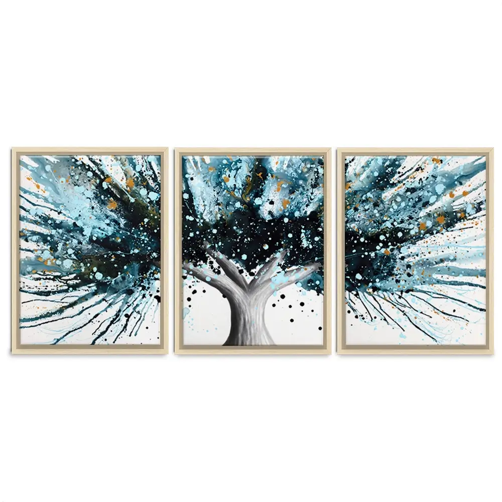 Golden Night Tree Trio Canvas Print Golden Night Tree Trio Canvas Print wall art product Ashvin Harrison