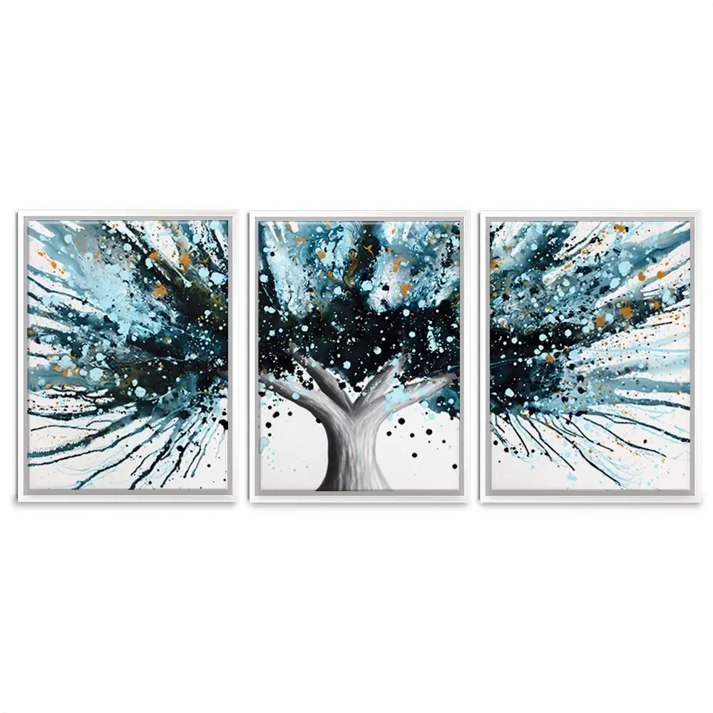 Golden Night Tree Trio Canvas Print Golden Night Tree Trio Canvas Print wall art product Ashvin Harrison