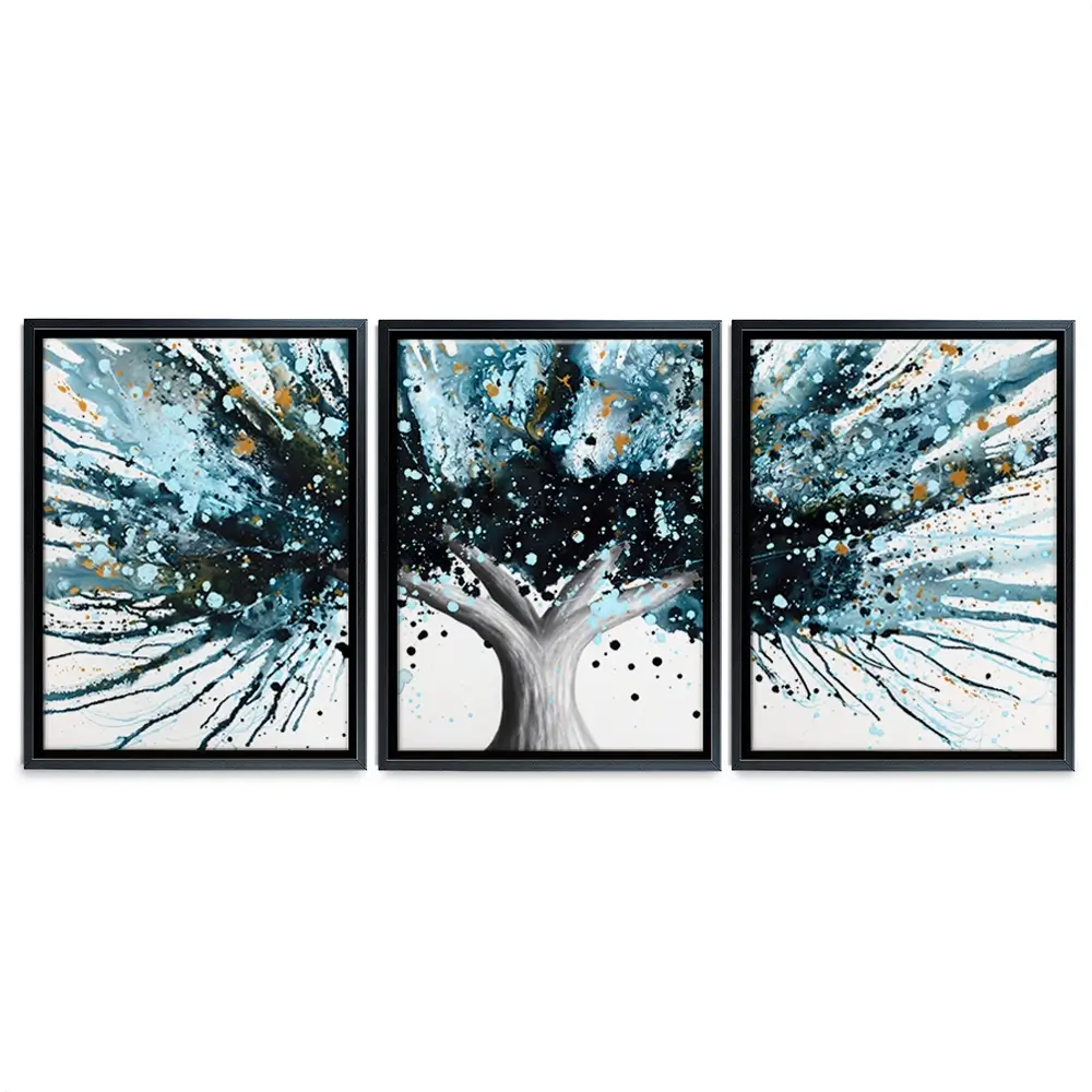 Golden Night Tree Trio Canvas Print Golden Night Tree Trio Canvas Print wall art product Ashvin Harrison