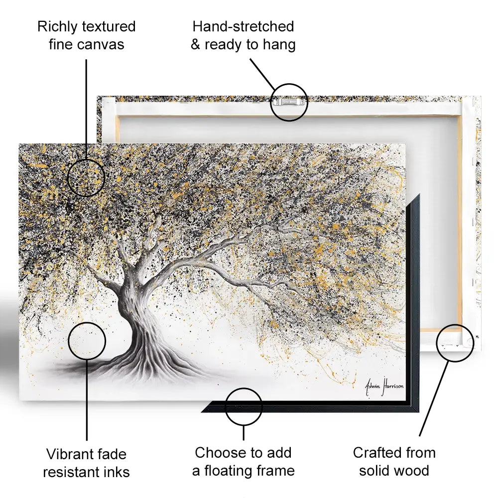 Golden Onyx Tree Canvas Print Golden Onyx Tree Canvas Print wall art product Ashvin Harrison