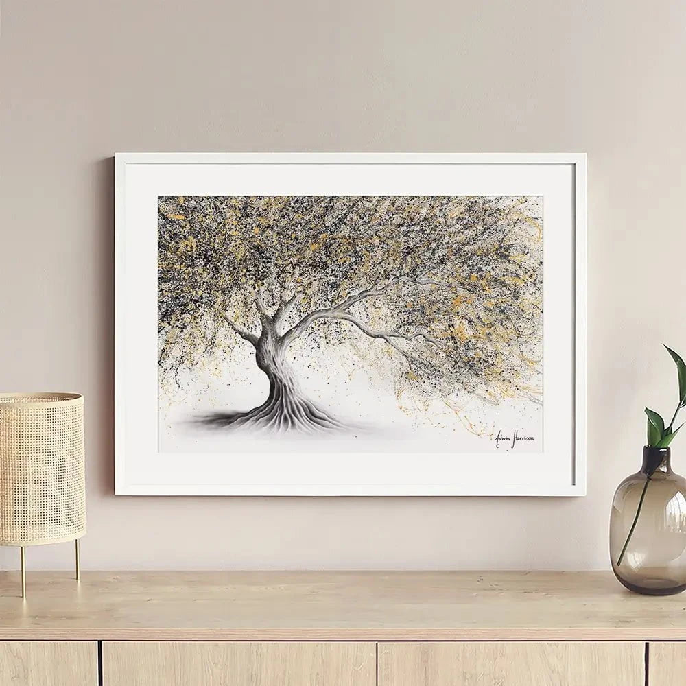 Golden Onyx Tree Framed Art Print Golden Onyx Tree Framed Art Print wall art product Ashvin Harrison