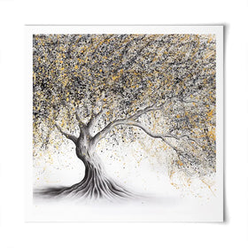 Golden Onyx Tree Square Art Print Golden Onyx Tree Square Art Print wall art product Ashvin Harrison